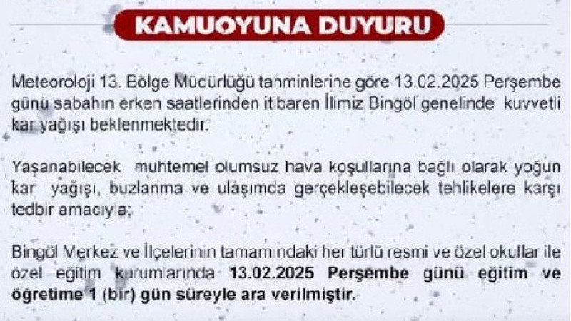 KAR TATİLİ